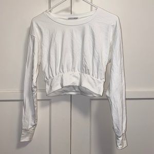 Fashion Nova White Medium Long Sleeve Top